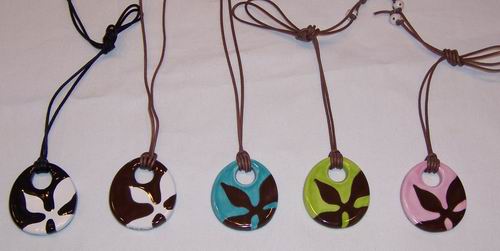 Large Round Single Floral Necklaces