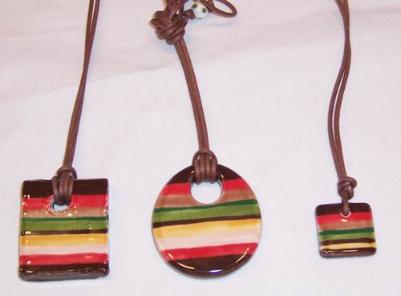 Autumn Stripe Necklaces